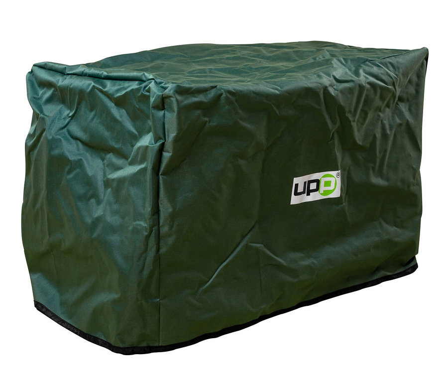 Ein grüner Outdoor-Rollsitz »Deluxe« inklusive Schutzhülle.