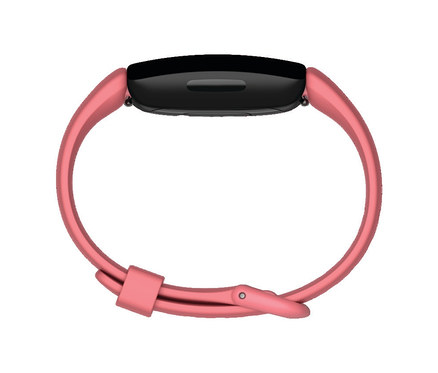 Frontansicht des Fitbit Fitness Trackers »Inspire 2« in Desert Rose/Schwarz.