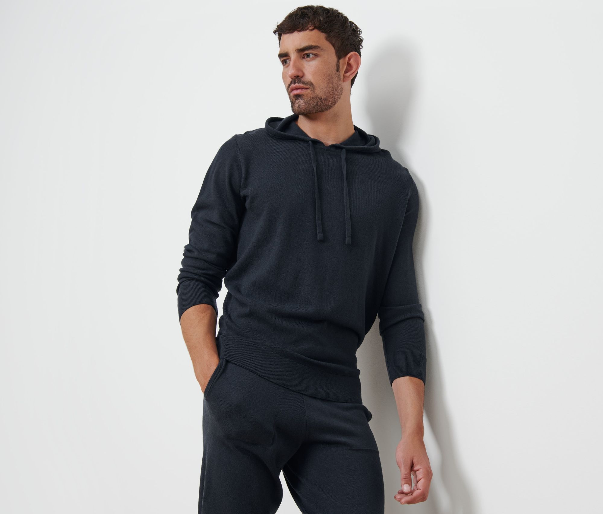 Thumbnail - Tchibo - Strick-Hoodie - Herren - Gr. XL - dunkelblau
