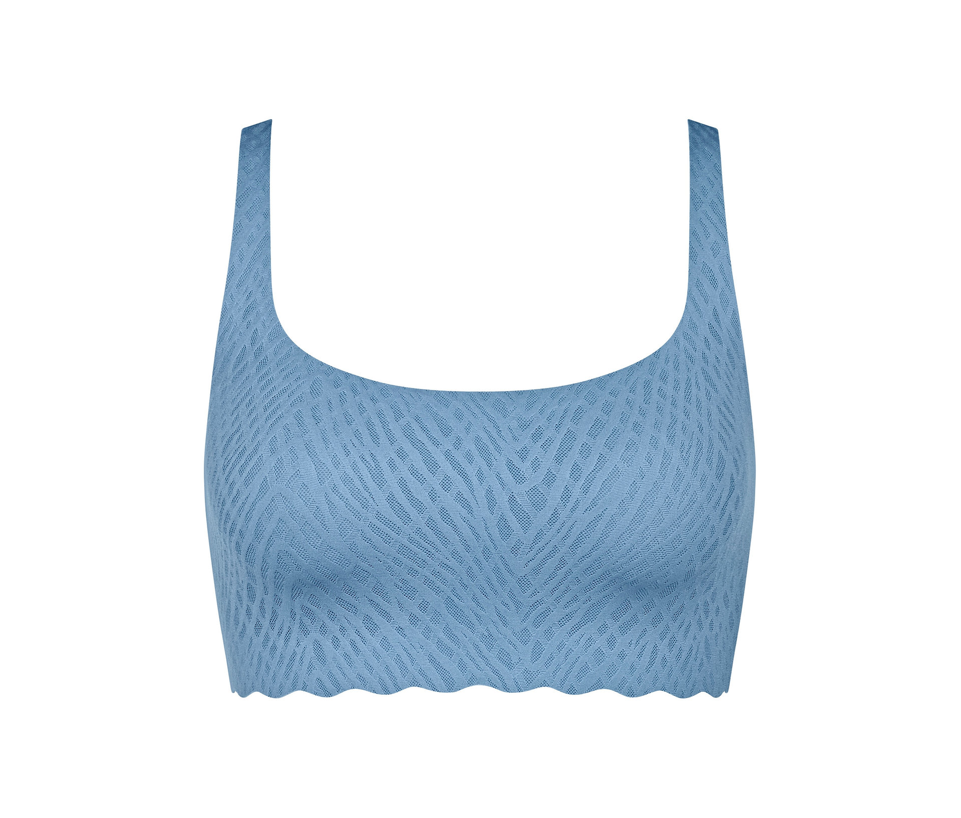 Zero Feel Bliss Top - Damen - Gr. XL - blau/jacquard - blau