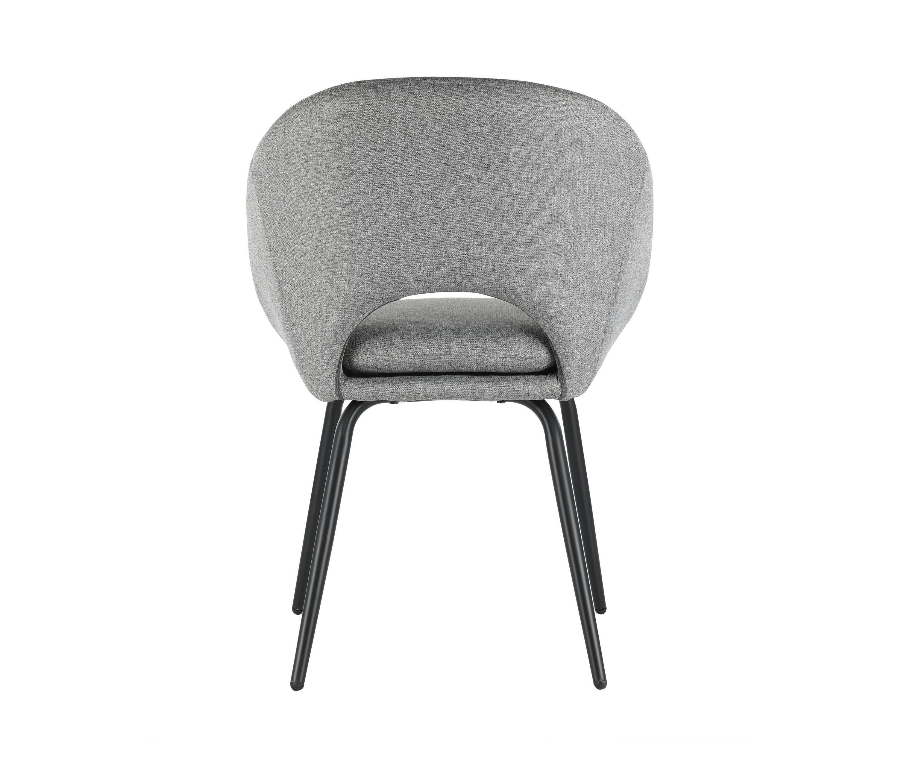 Thumbnail - Eglo 2er-Set Stühle »GuaGua« - 53x56x80cm - schwarz - Metall / Polyester