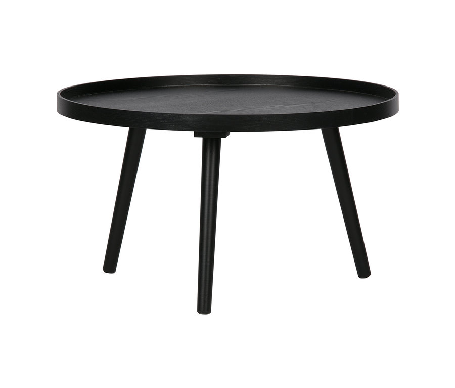 Schwarzer Woood Beistelltisch »Mesa L« aus Holz.