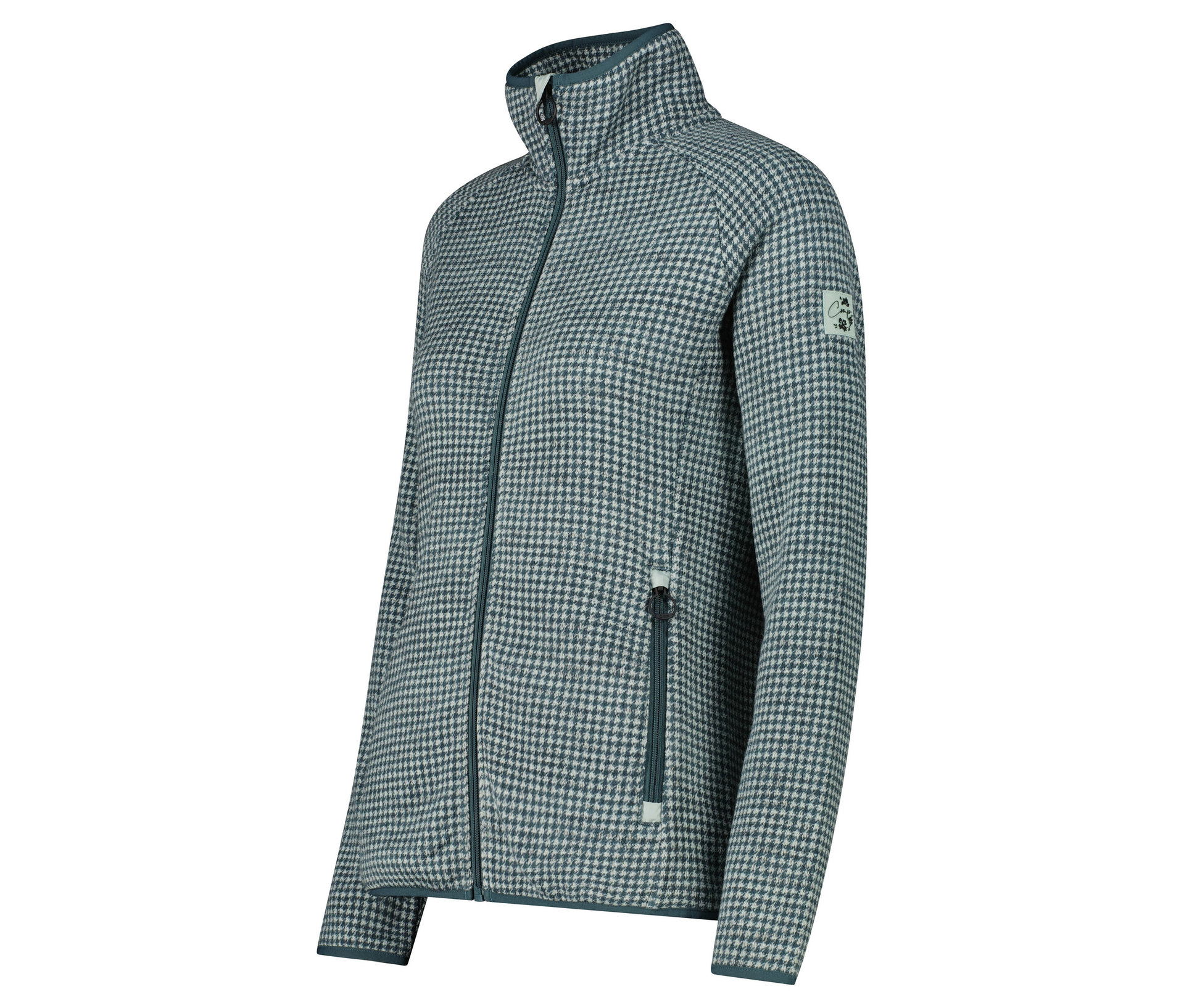 Damen-Strickfleece-Jacke - Damen - Gr. 38 - grün - grün