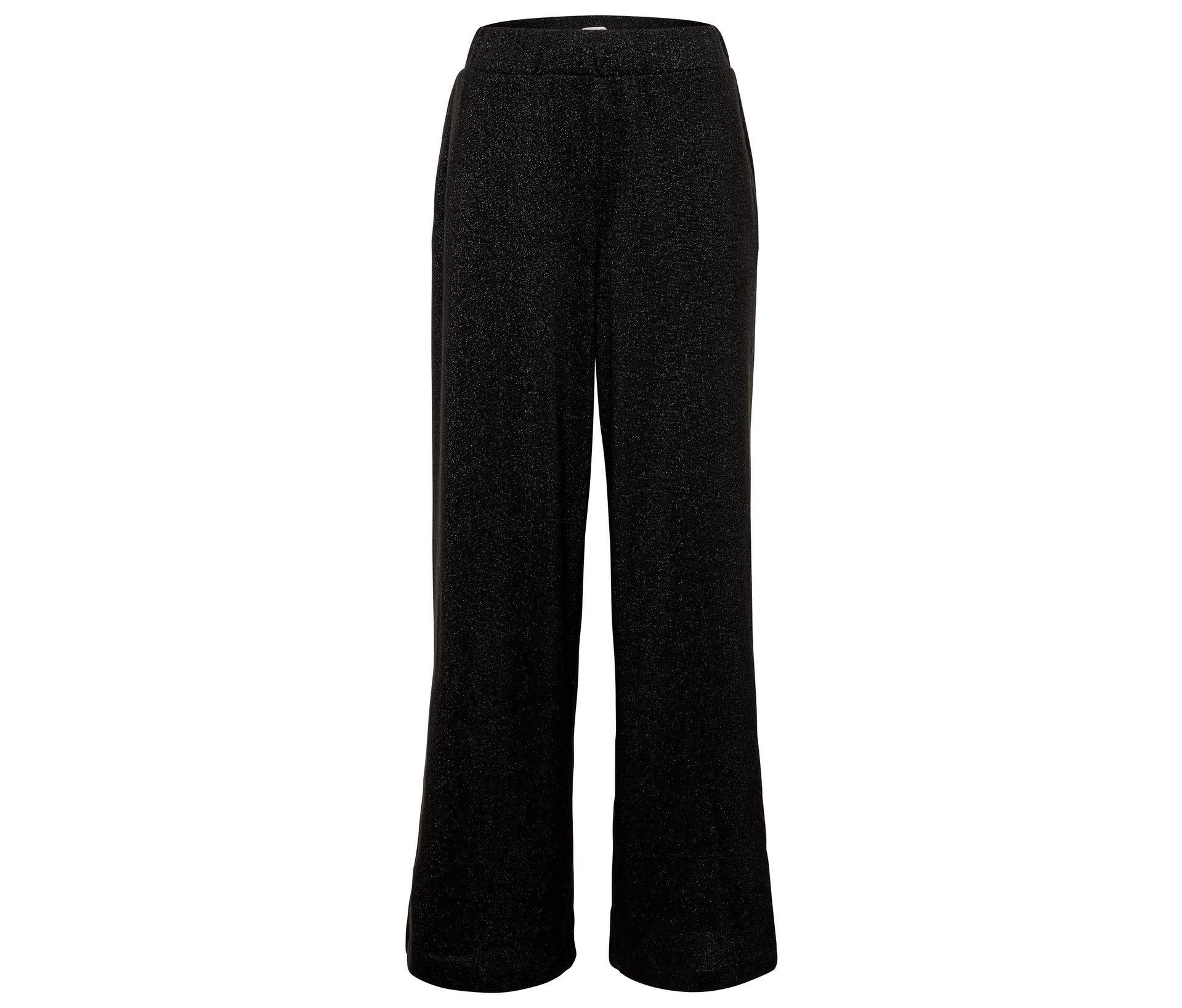 Glitzernde Palazzohose - Damen - Gr. XL - silber - silber