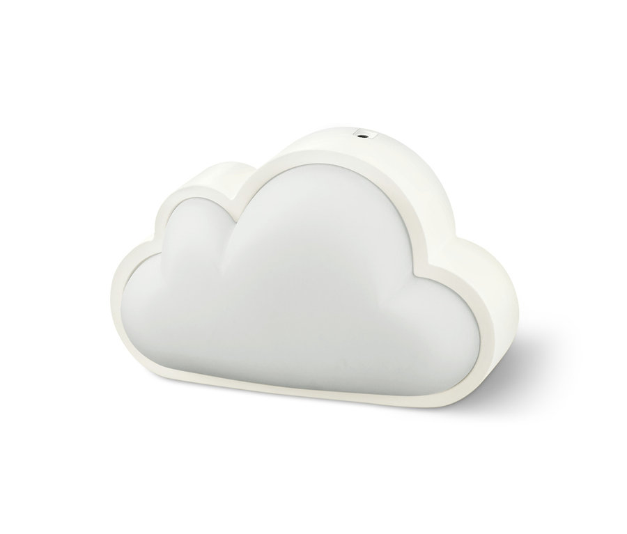 Ein LED-Nachtlicht in Wolkenform.