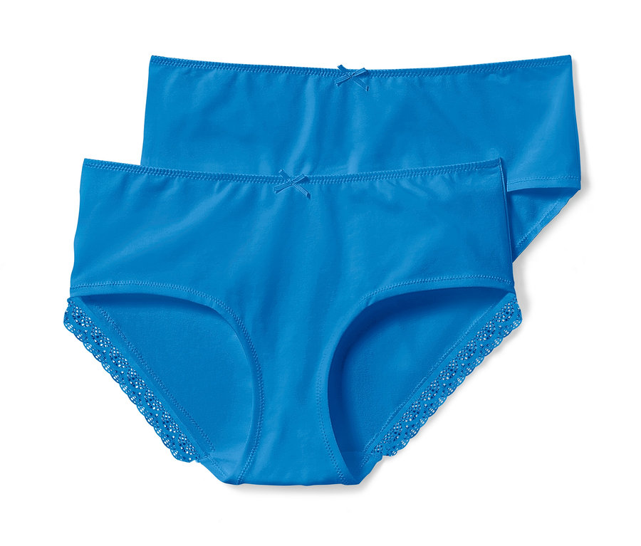 Zwei blaue Pantys.