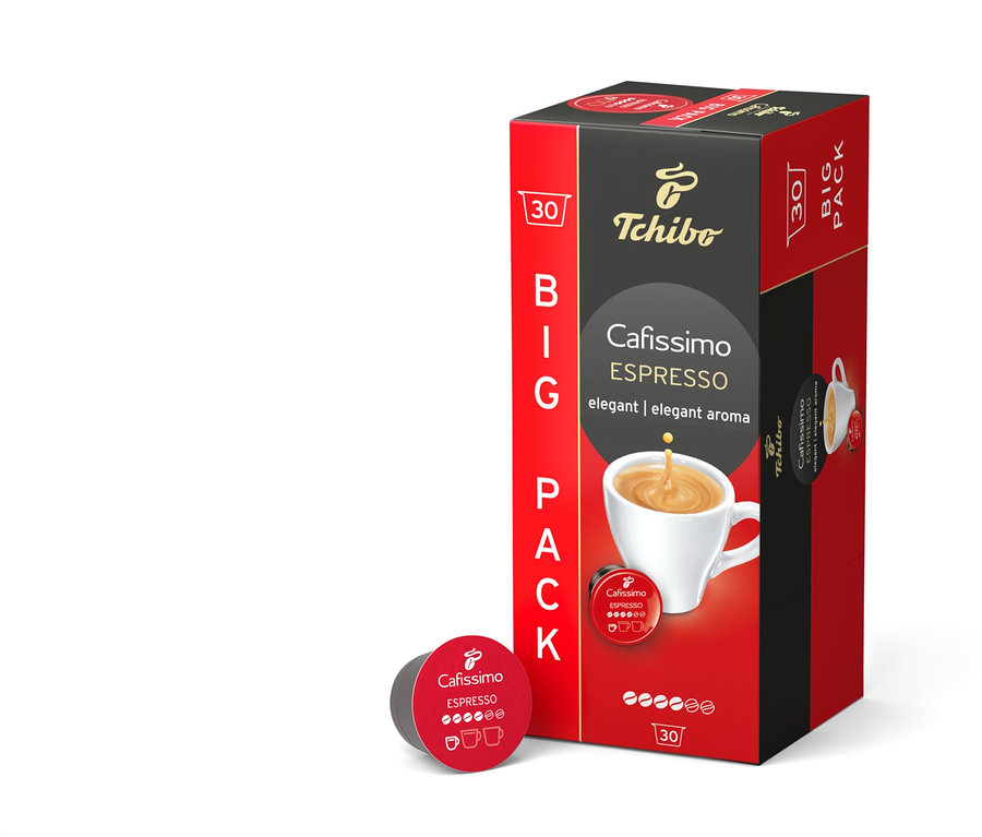 Eine Packung Cafissimo Espresso elegant - 30 Kapseln.