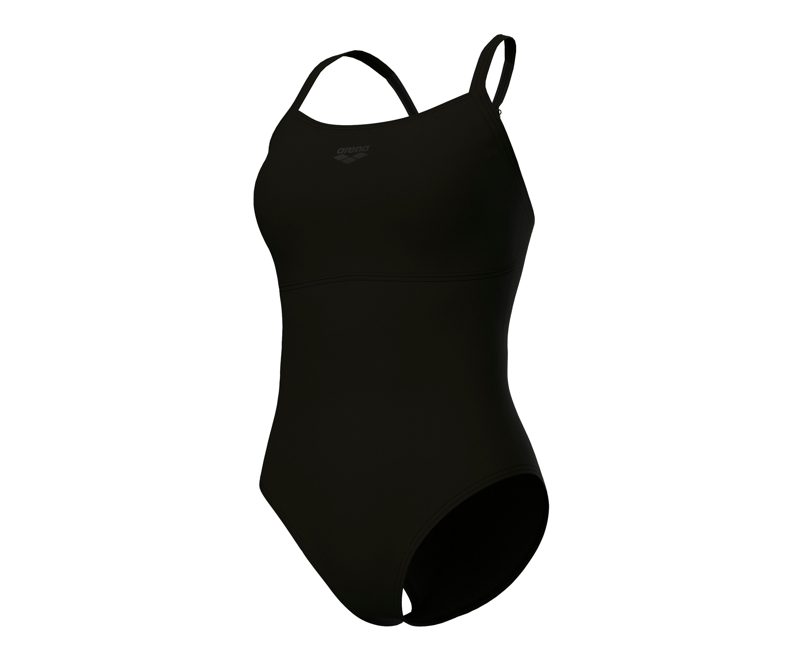 Feel Damen Badeanzug Solid Lightdrop Back Bustier - Damen - Gr. 44 - schwarz - schwarz