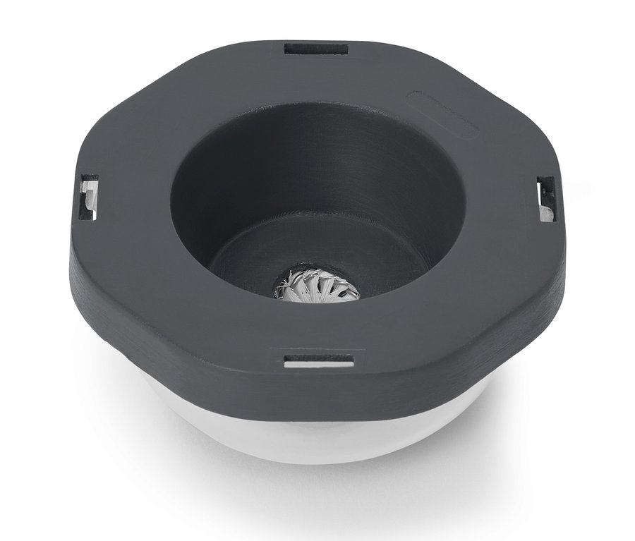 Detailansicht eines Bohrstaubfängers.