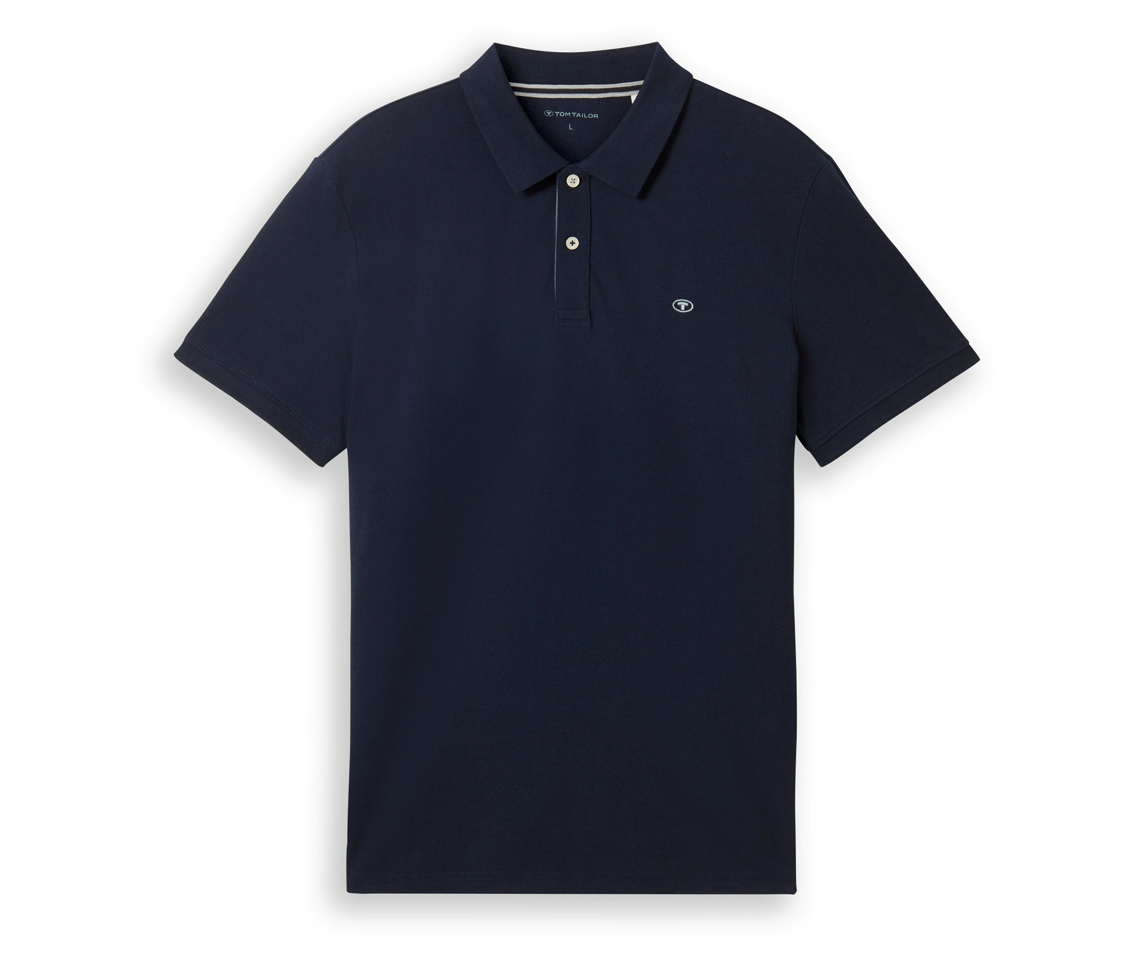 Piqué Poloshirt - Herren - Gr. XXL - blau/print - blau
