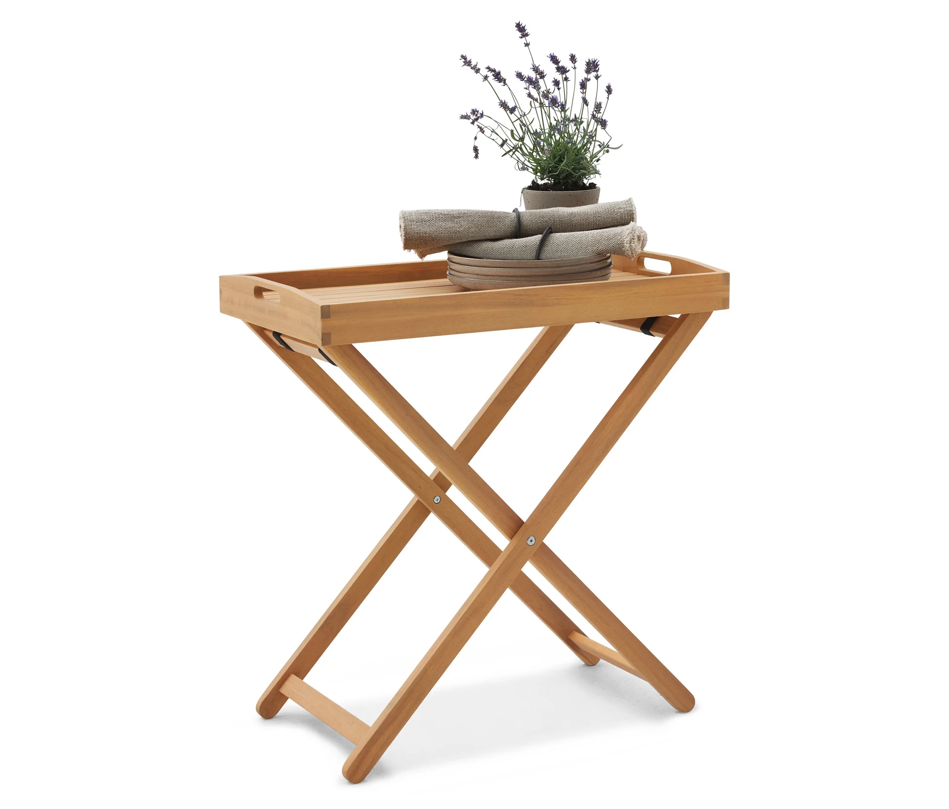 Tchibo - Garten-Tabletttisch - 70x40x74cm - braun -