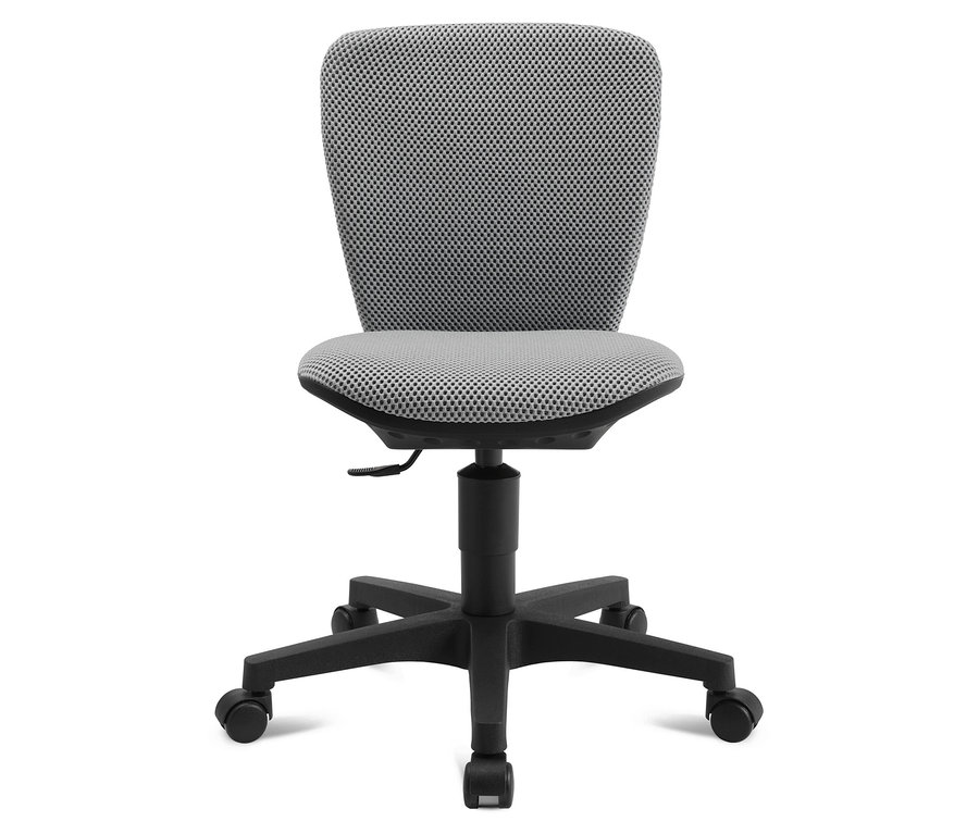 Topstar Sitness »Home S'cool« Bürostuhl in Schwarz/Grau, isoliert auf weißem Hintergrund.