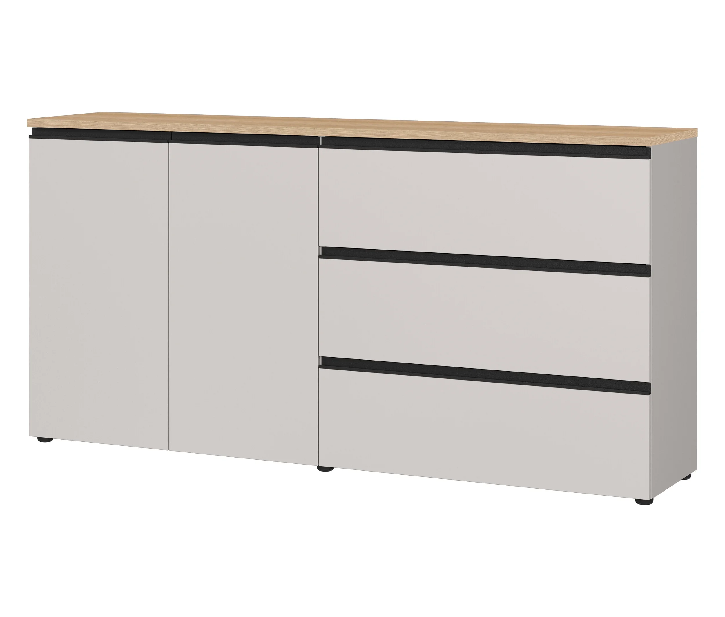 Tchibo - Sideboard »Cormano» - 180x41x91cm - schwarz -
