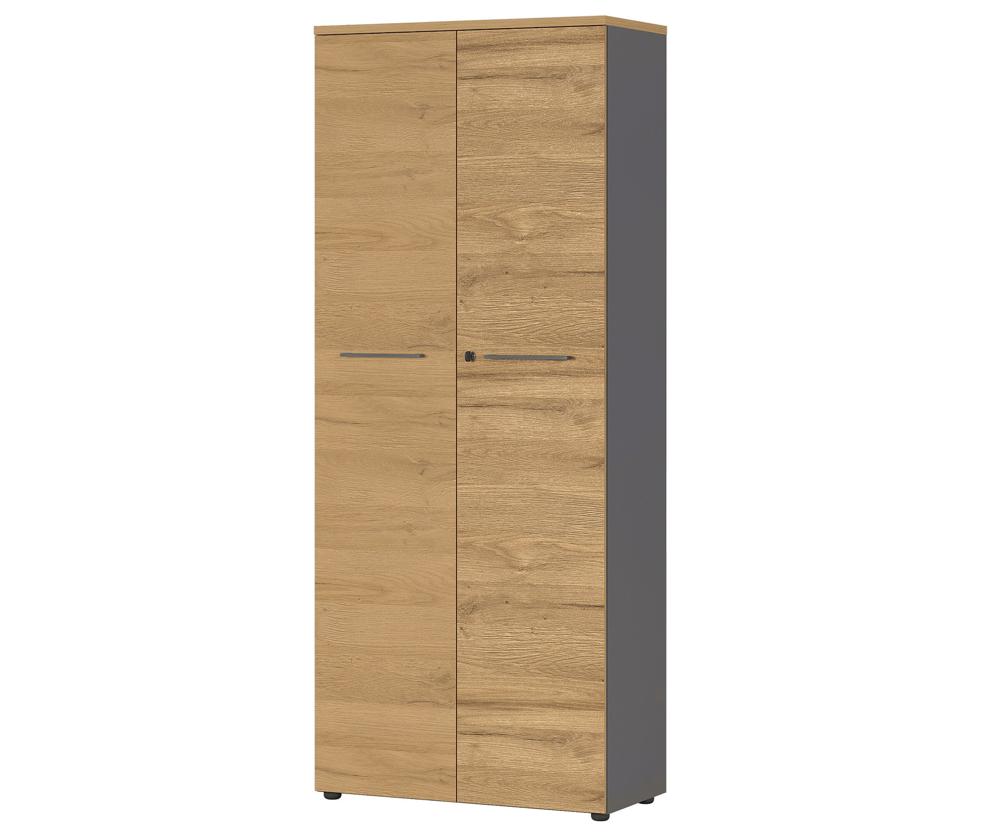 Tchibo - Aktenschrank »Agenda« - 80x40x197cm - braun - - Holzwerkstoffe / Metall / Kunststoff