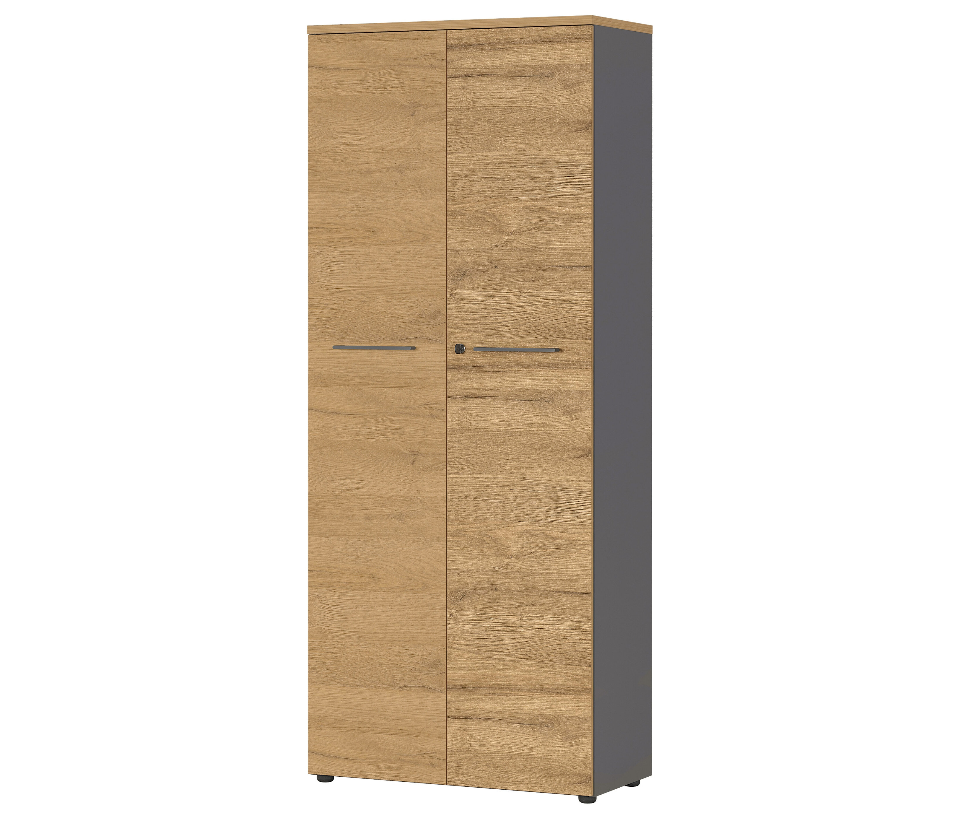 Tchibo - Aktenschrank »Agenda« - 80x40x197cm - Braun - Holz / Metall / Kunststoff