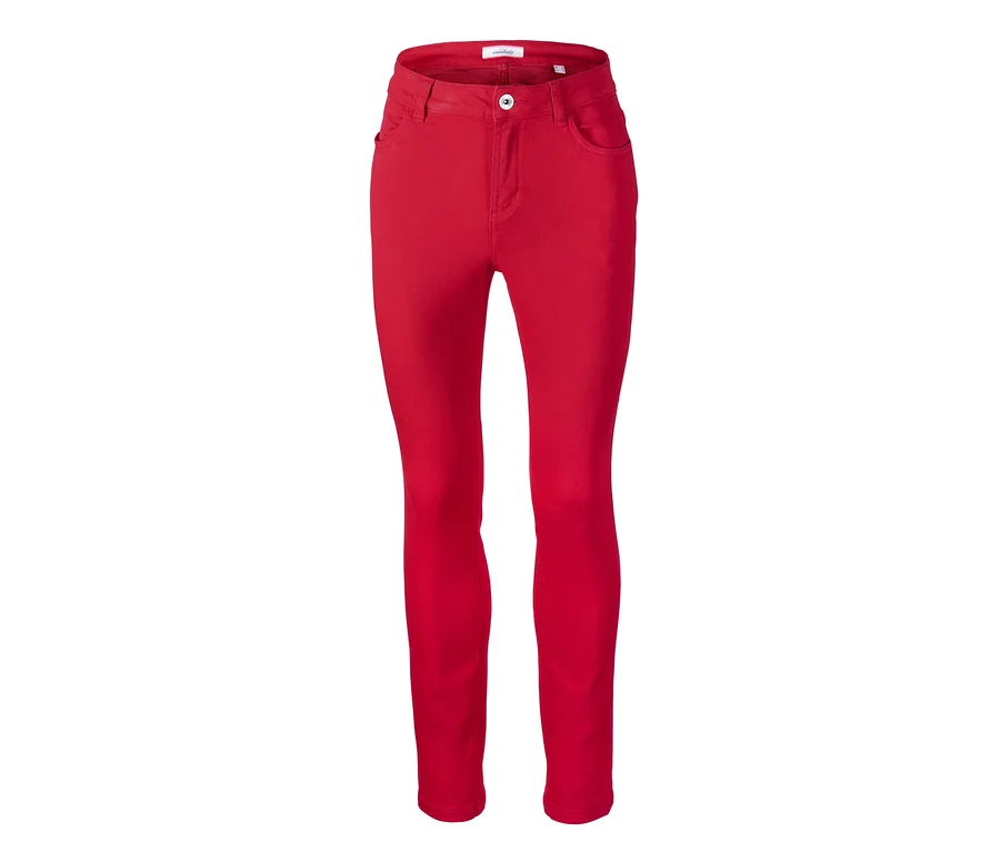 Farbige Jeans.
