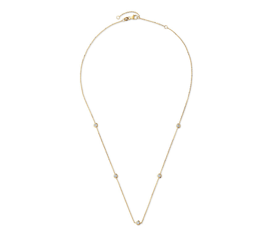 Goldkette mit Zirkonia.