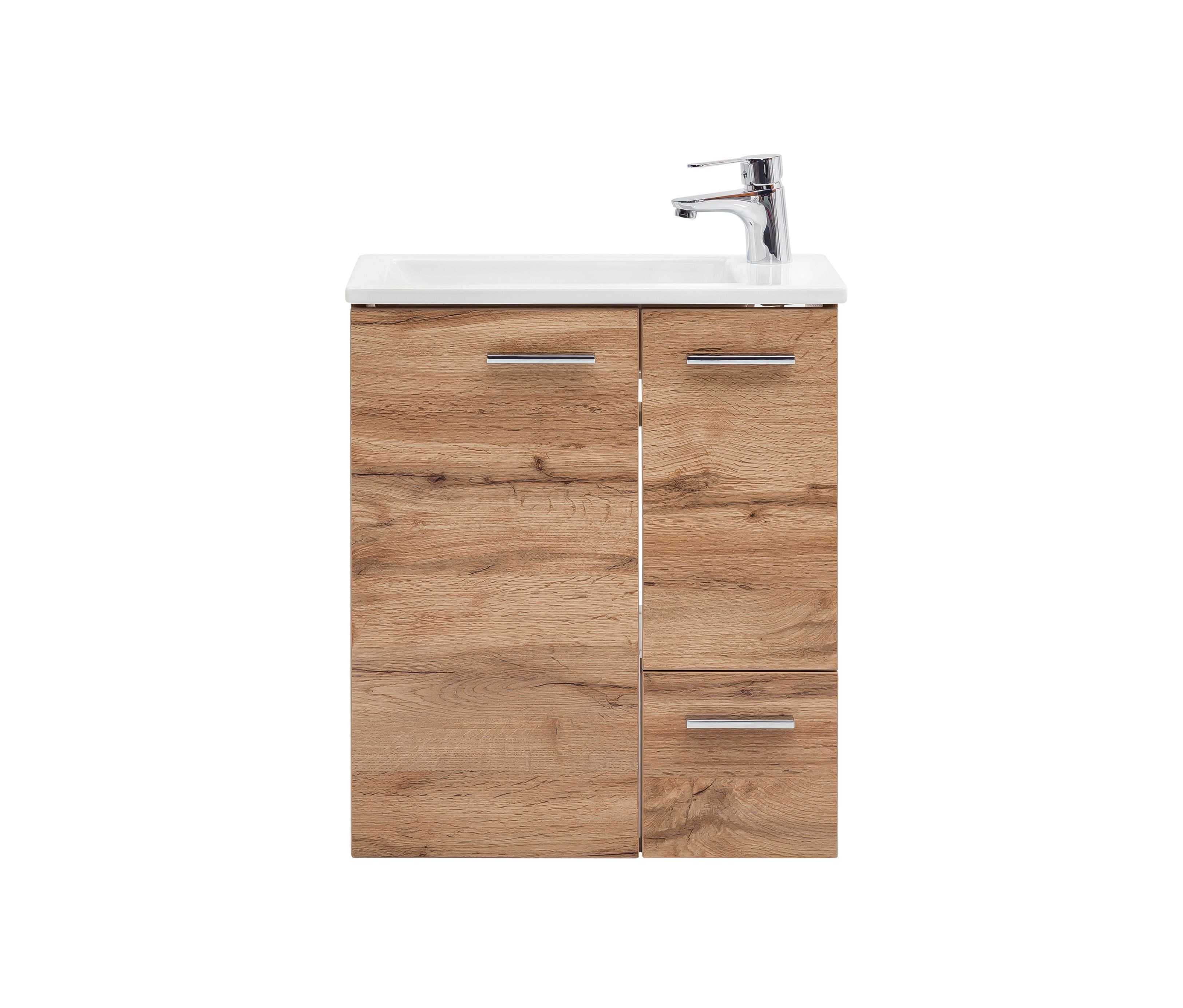 Thumbnail - Tchibo - Waschtisch »Matteo« inkl. Becken - 50x25x60cm - braun - Holz / Keramik / Metall