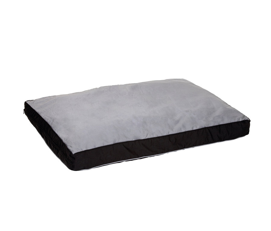 Graues Hundebett »Doc Bed« mit schwarzem Rand.