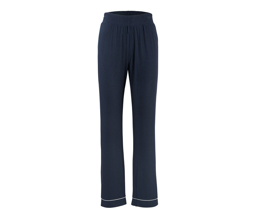 Dunkelblaue Pyjamahose.