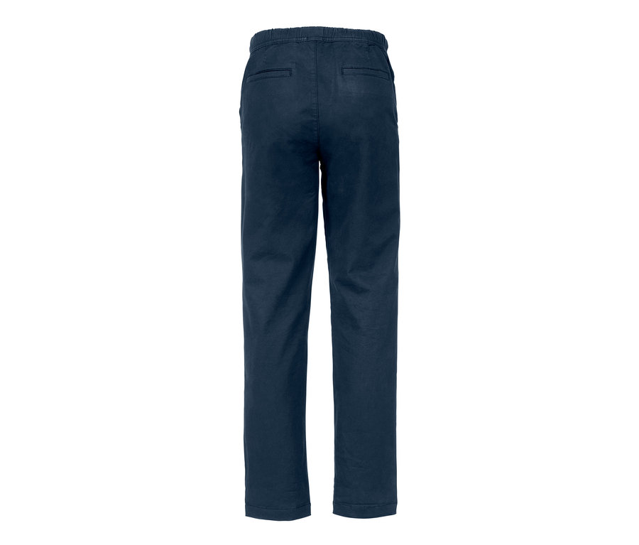 Dunkelblaue Comfort-Chino.