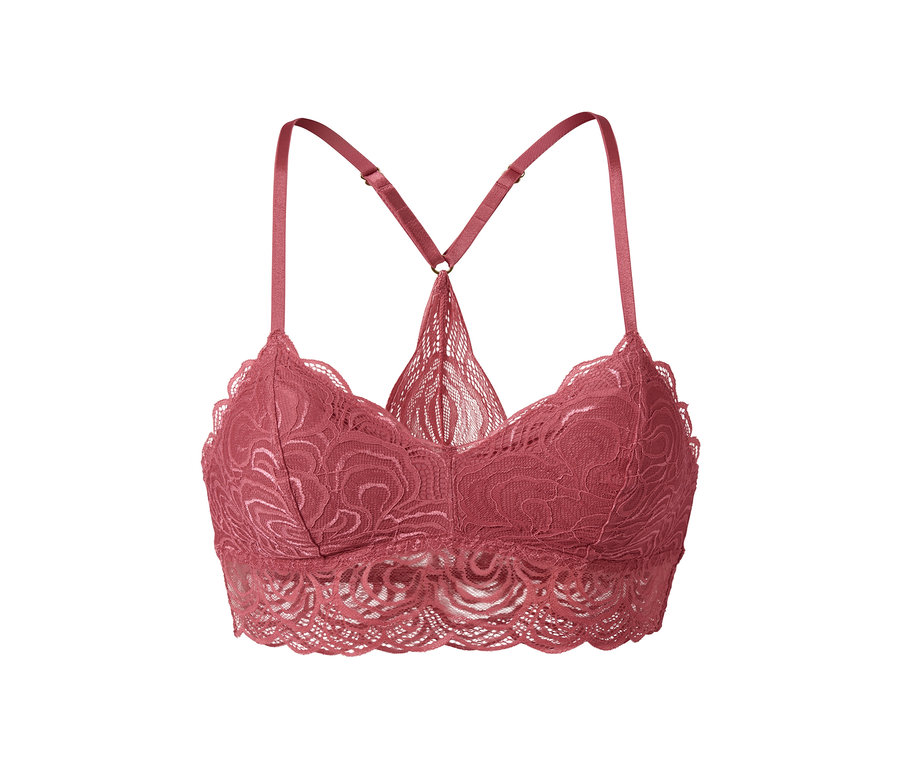 Detailansicht eines Spitzen-Bustiers.