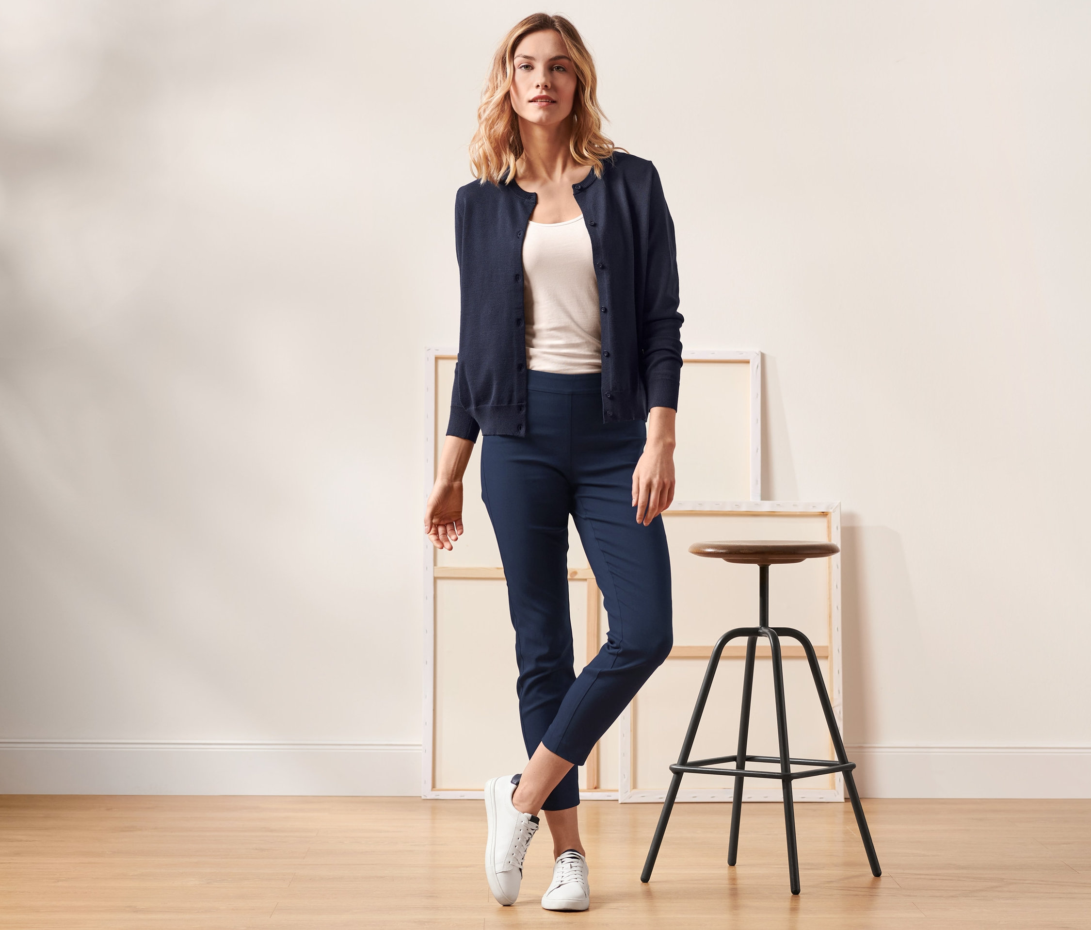 Thumbnail - Tchibo - Stretchhose - Damen - Gr. 38 - dunkelblau