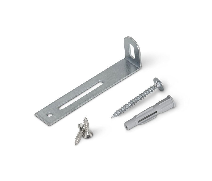 Befestigungsmaterial für Officeschrank »Clara«, schwarz.