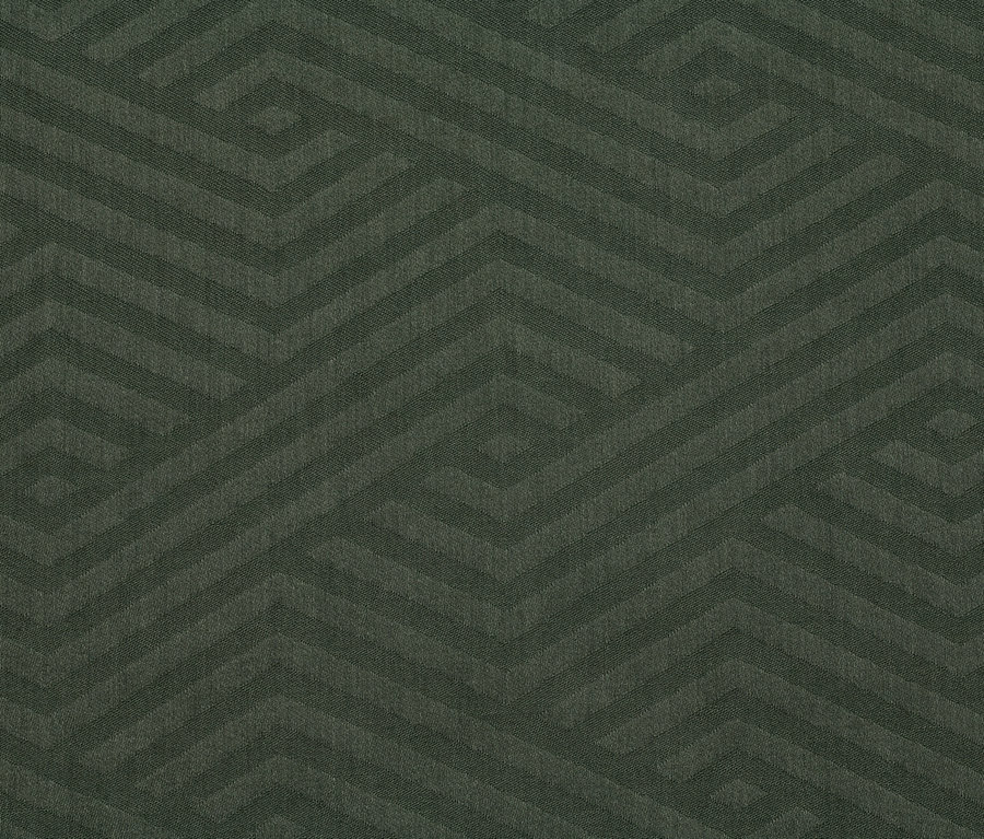 Nahaufnahme von Jacquard-Bettwäsche mit Muster.