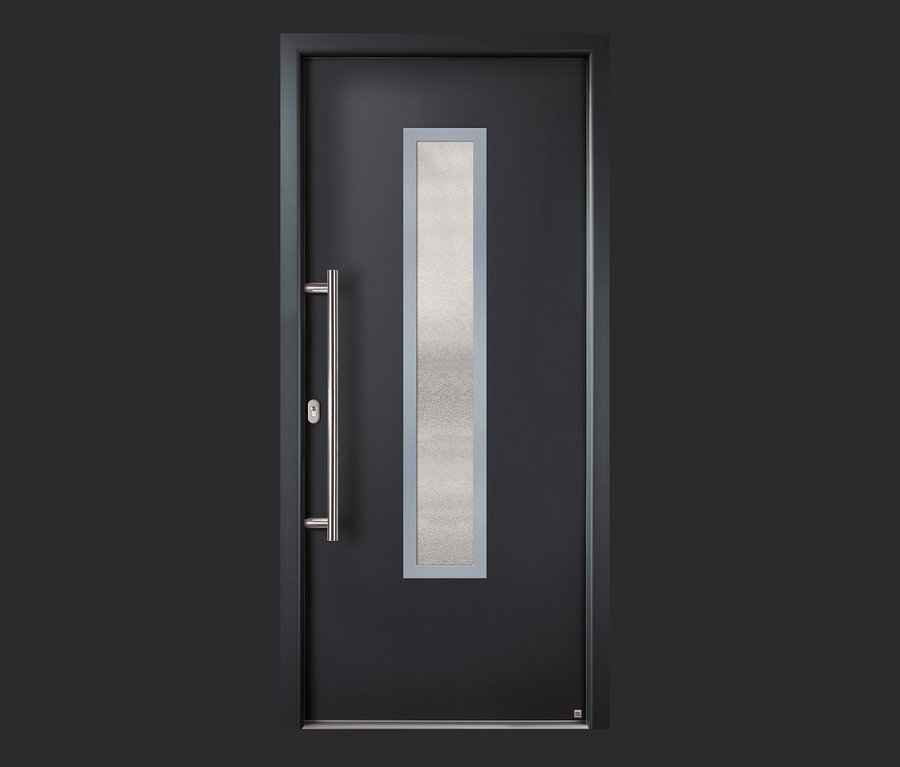KM Meeth Aluminium-Haustür »A629-3D-S2«, anthrazit, DIN links.
