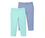 2 Leggings in 3/4-Länge, türkis und mittelblau