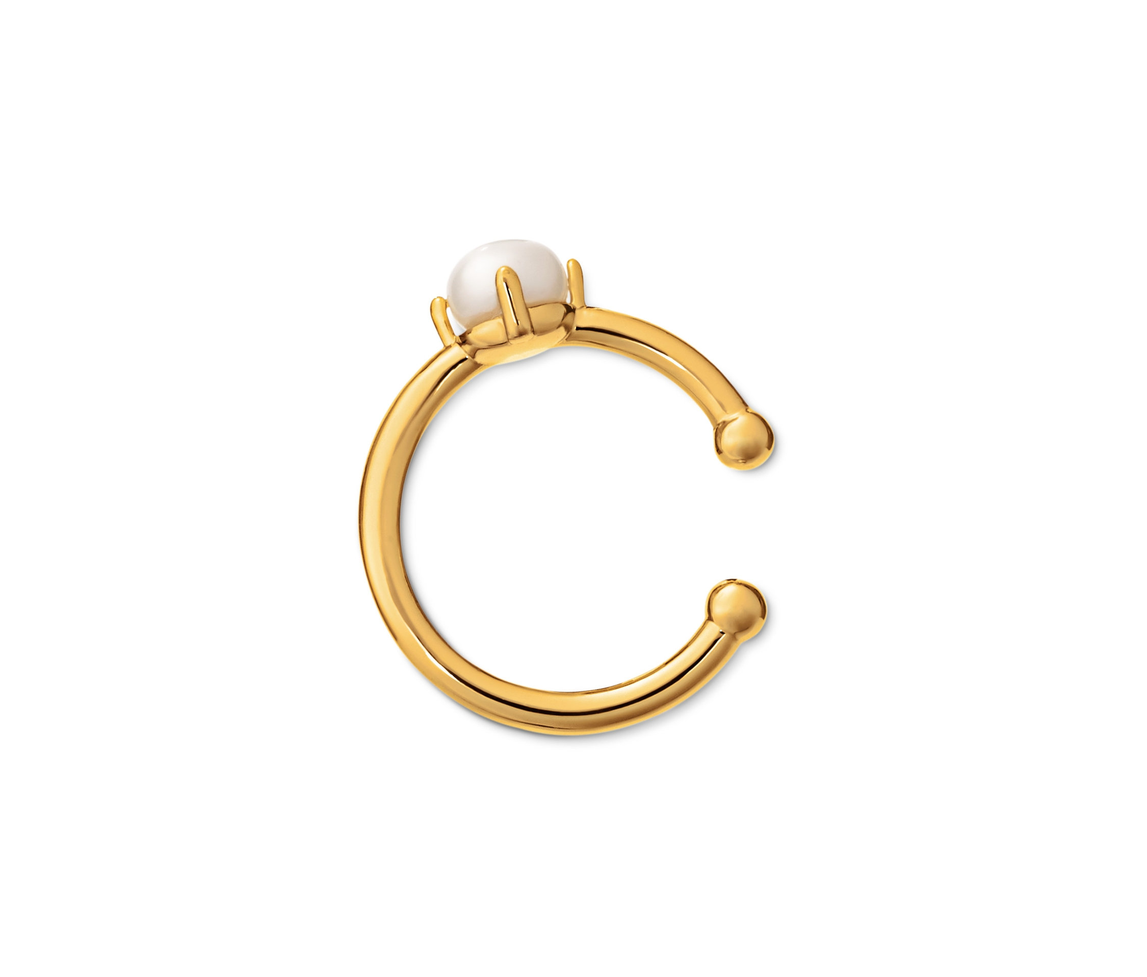 Tchibo - Earcuff mit Süßwasserzuchtperle - weiß