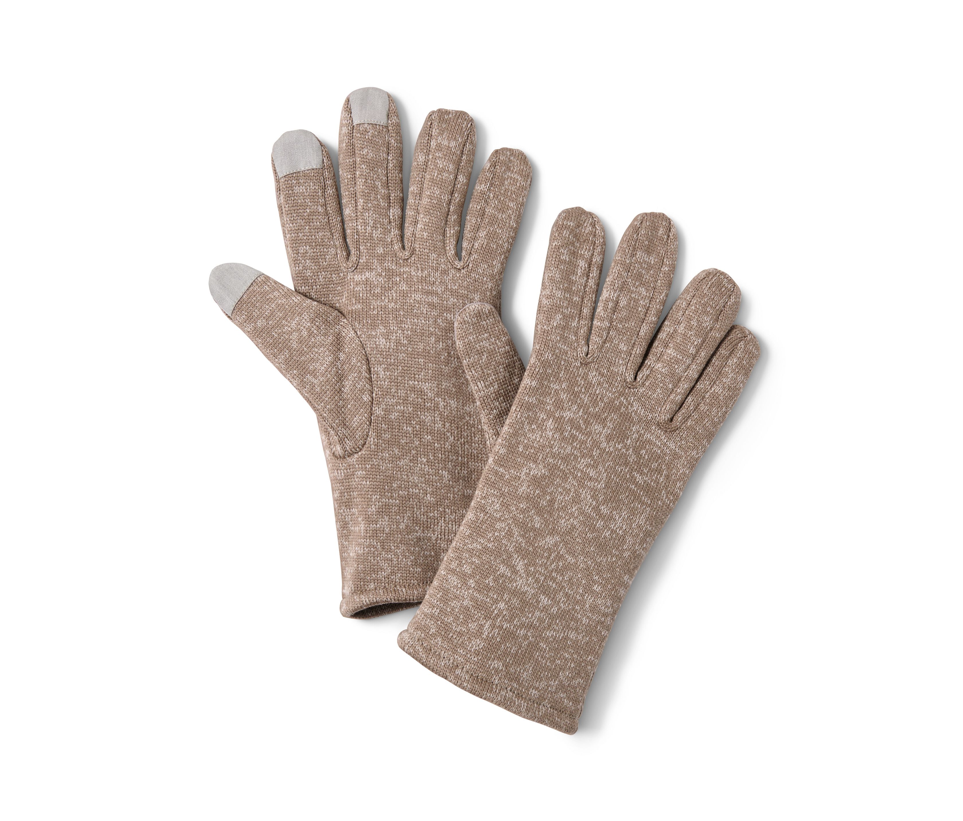 Thumbnail - Tchibo - Strickfleece-Handschuhe - Herren - Gr. 9,5 - braun