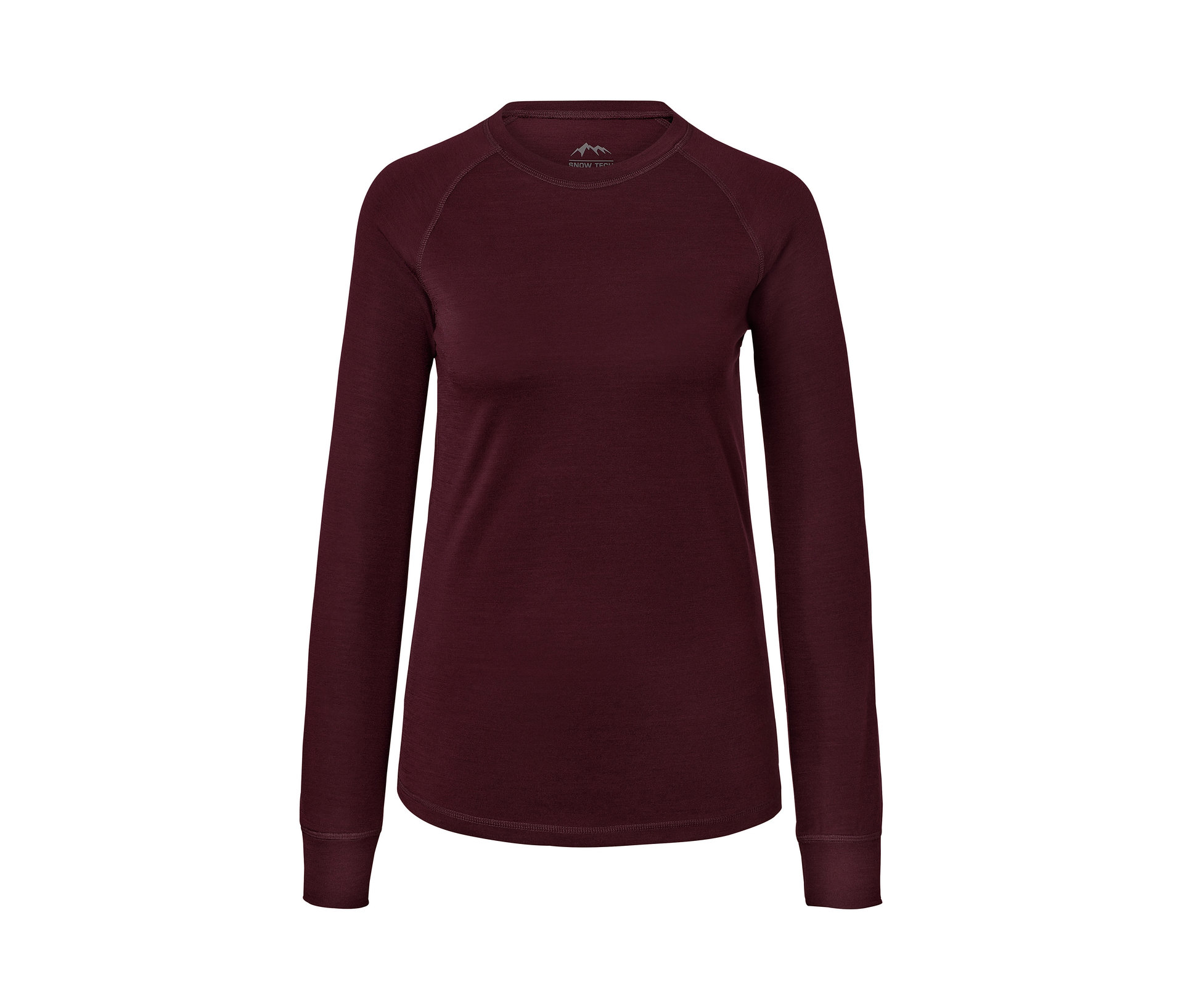 Tchibo - Funktionsshirt mit Wolle - Damen - Gr. M - rot