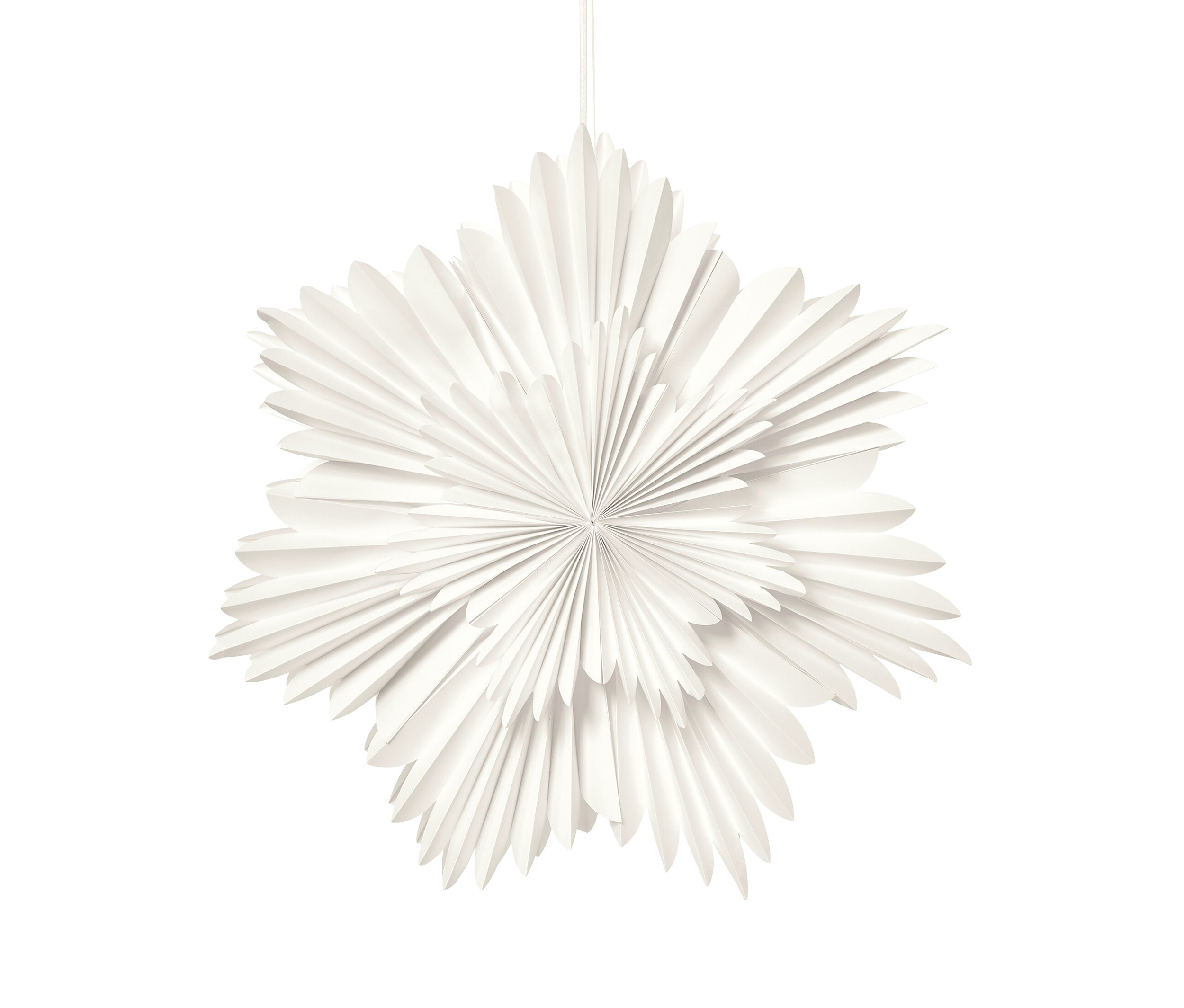 LED-Papierstern - creme - creme