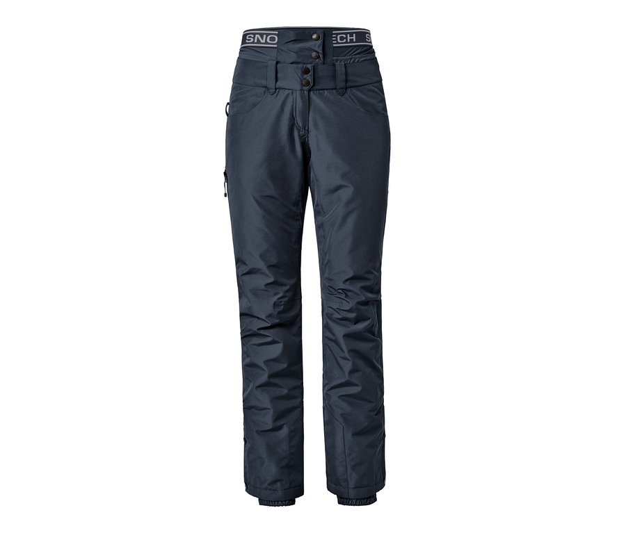 Dunkelblaue Ski- und Snowboardhose.