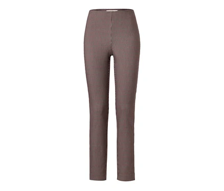 Karierte Stretchhose.
