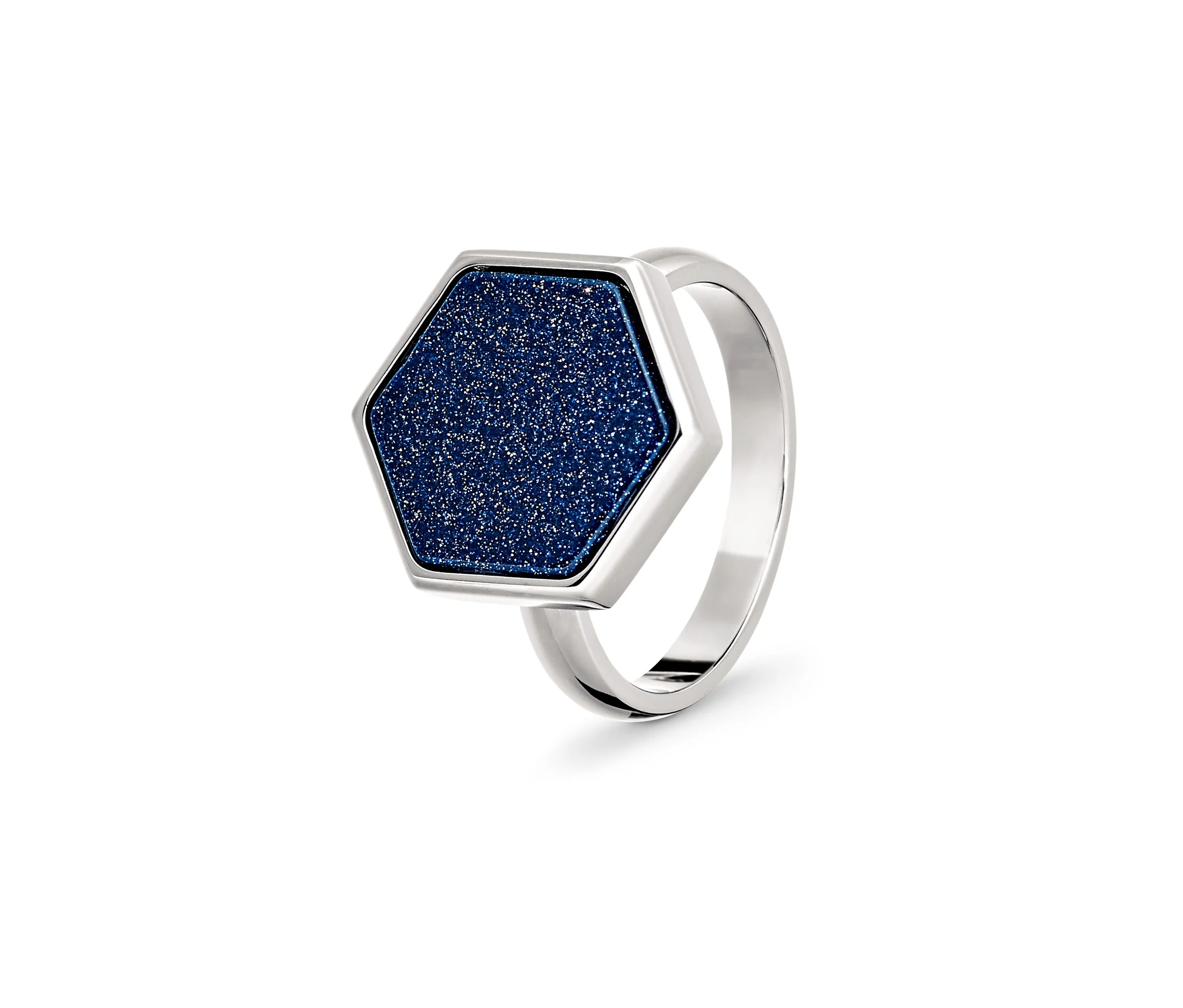 Platte günstig Kaufen-Tchibo - Ring Sternenhimmel - Damen - Gr. 17 - silber. Tchibo - Ring Sternenhimmel - Damen - Gr. 17 - silber <![CDATA[Ring Sternenhimmel Farbe: Silberfarben Stein dunkelblau Material: Edelstahl Stein Glas Maße: Ringschiene Breite ca. 2,8 mm Breite Platte 