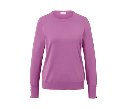 Feinstrickpullover in Rosa.