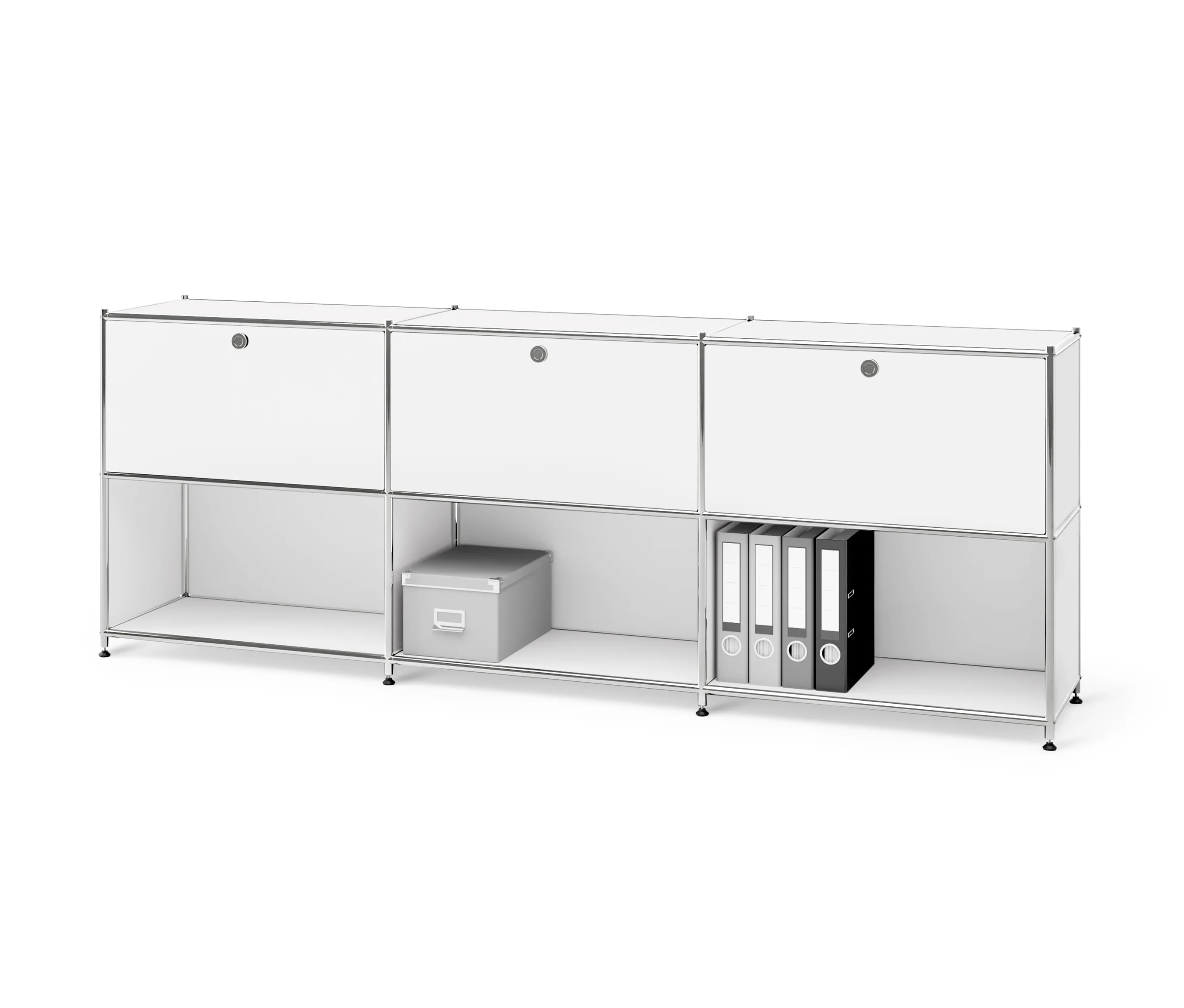 Tchibo - Sideboard Metall »Cn3« mit 3 versetzbaren Klappenfächern - 227x40x82,5cm - chrom - Stahl / Aluminium / Kunststoff. Tchibo - Sideboard Metall »Cn3« mit 3 versetzbaren Klappenfächern - 227x40x82,5cm - chrom - Stahl / A ALL OF günstig Kaufen-Tchibo - Sideboard Metall »Cn3« mit 3 versetzbaren Klappenfächern - 227x40x82,5cm - chrom - Stahl / Aluminium / Kunststoff. Tchibo - Sideboard Metall »Cn3« mit 3 versetzbaren Klappenfächern - 227x40x82,5cm - chrom - Stahl / A