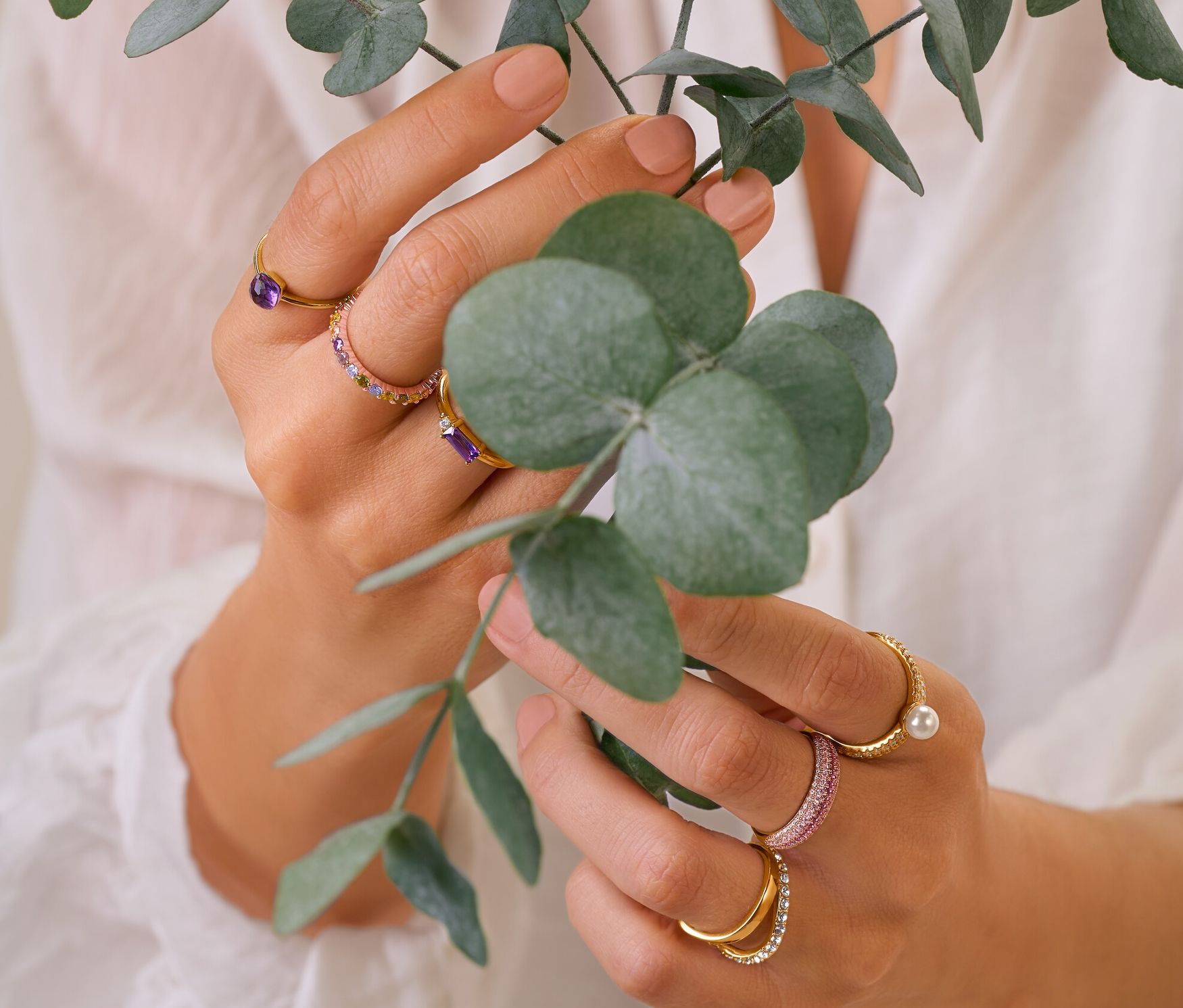 Thumbnail - Tchibo - 925 Silber Ring - Damen - Gr. 18 - weiß