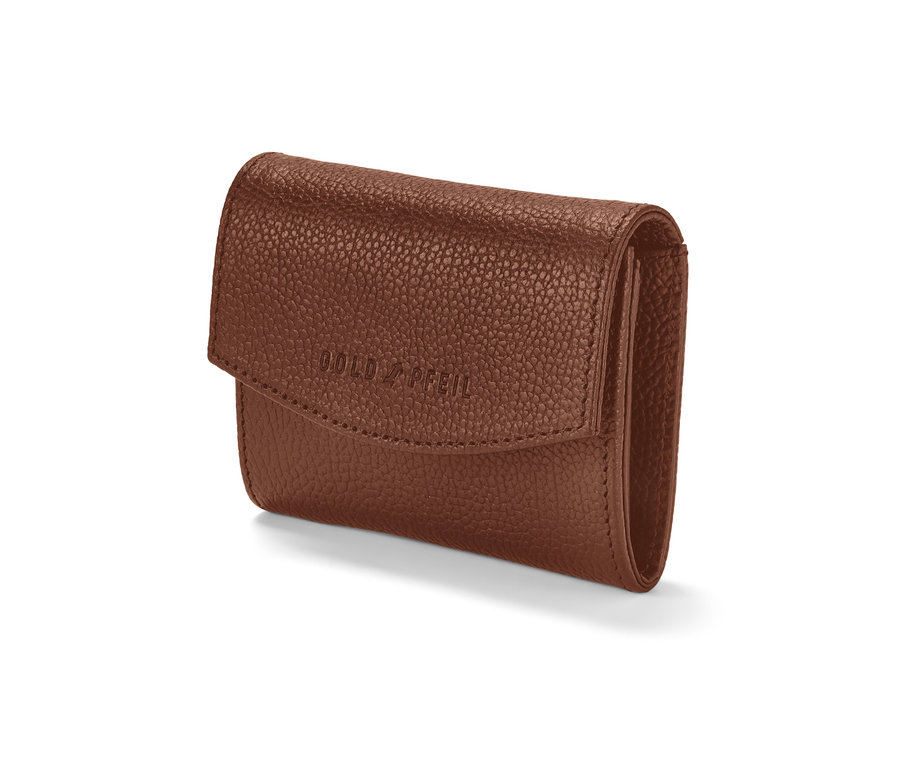 Braunes Portemonnaie »Goldpfeil«.