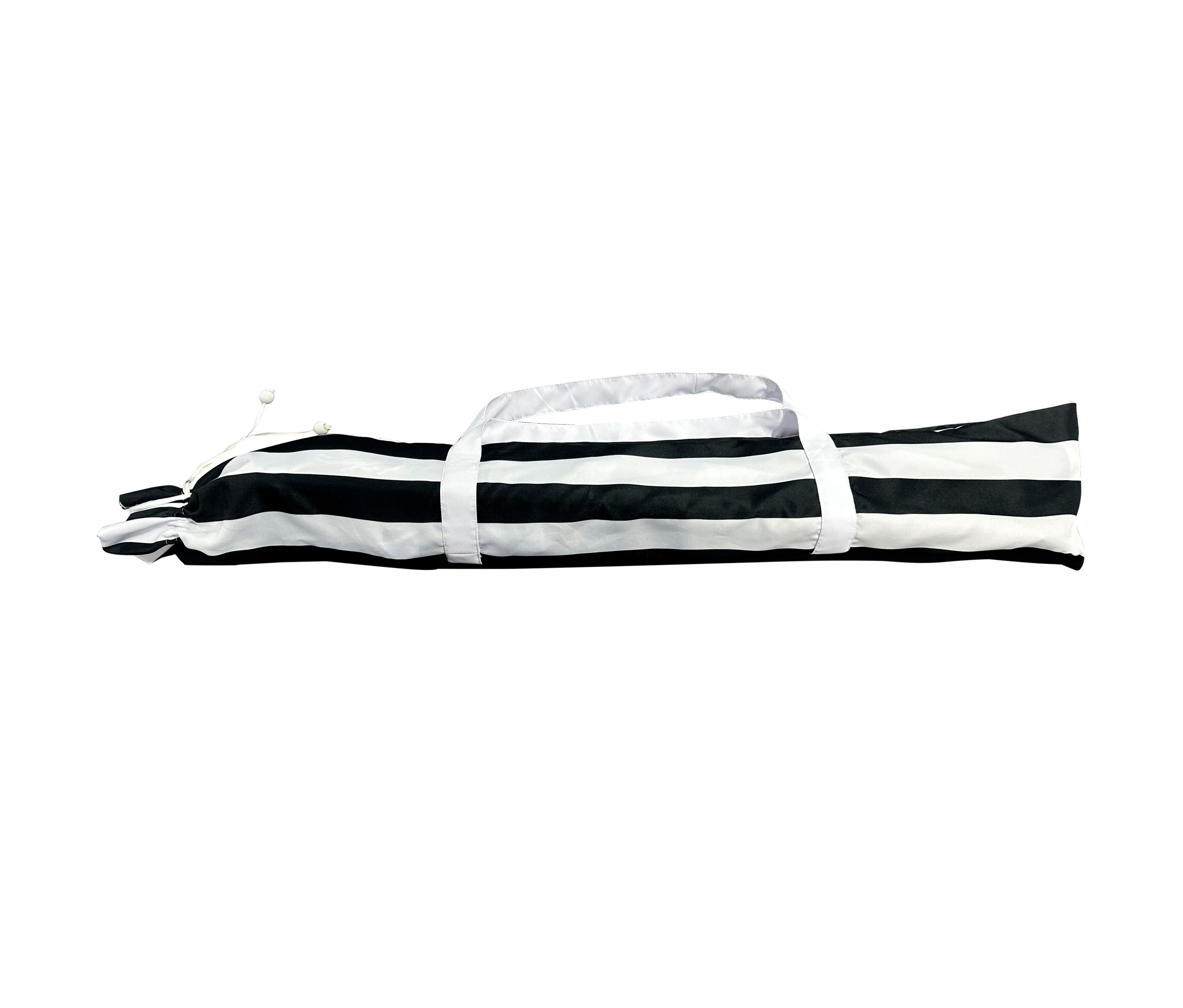 Thumbnail - Leco Strand-Sonnenschirm - 125x11x11cm - schwarz - Polyester / Aluminium / Fiberglas
