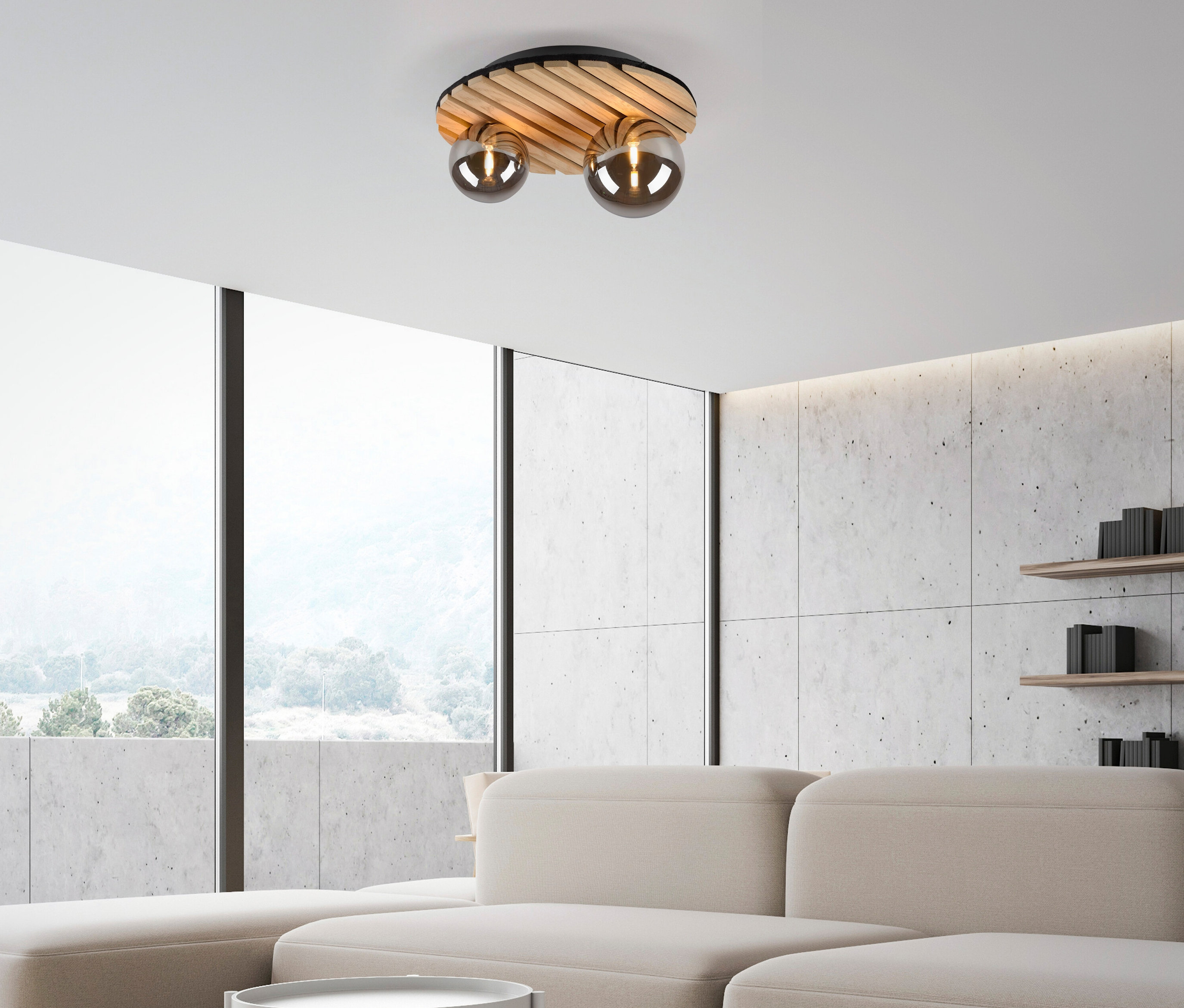 Thumbnail - Tchibo - Just Light Deckenleuchte »Green Stika« - braun