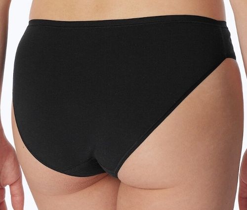 Thumbnail - 2 Schiesser Minislips mit Bio-Baumwolle - Damen - Gr. 44 - schwarz
