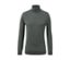 Grüner Merino-Pullover mit Rollkragen.