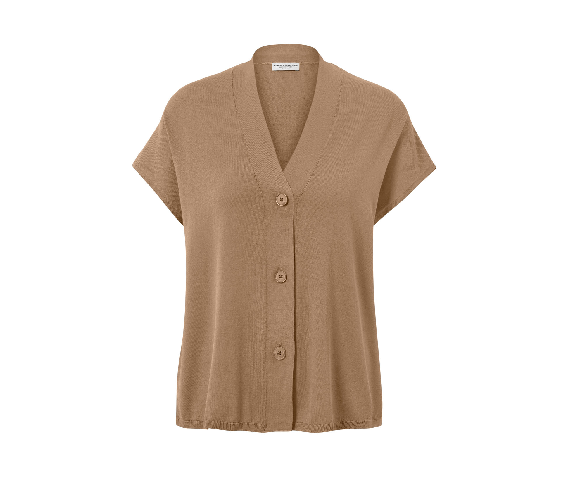 Tchibo - Kurzärmliger Cardigan - Damen - Gr. M - beige