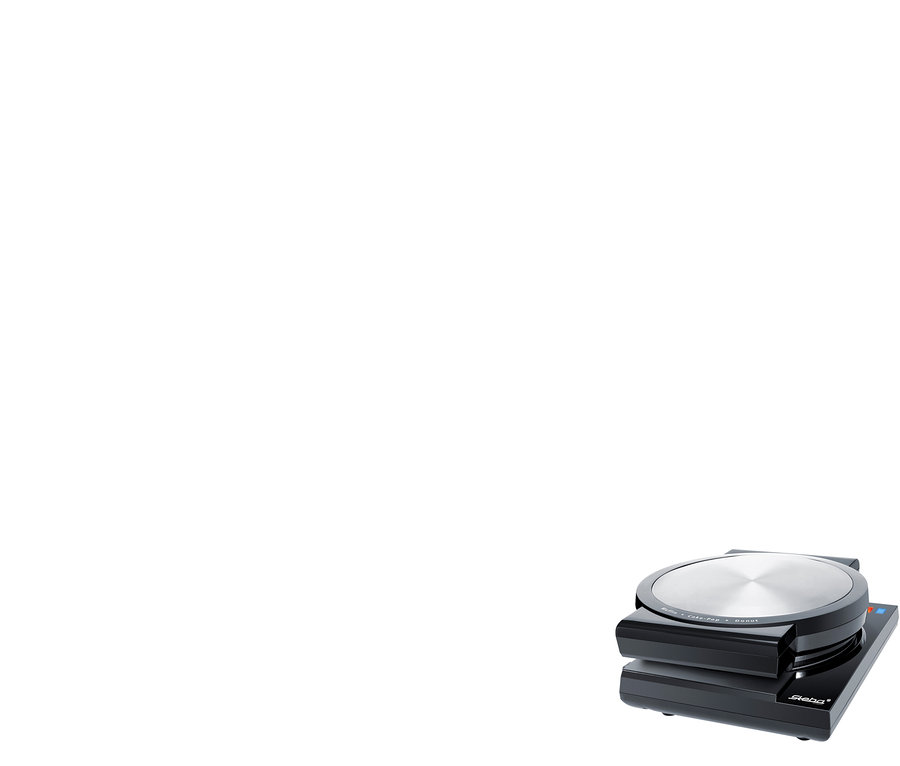 Nahaufnahme eines schwarzen Steba Cake-Maker 3-in-1 "CM 3".