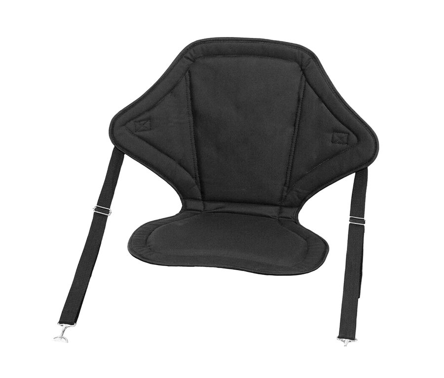 Schwarzer SUP-Sitz »Spinera« vor weißem Hintergrund.