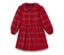 Kleinkind-Webkleid, kariert - Rot mit Karo-Muster